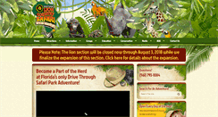 Desktop Screenshot of lioncountrysafari.com